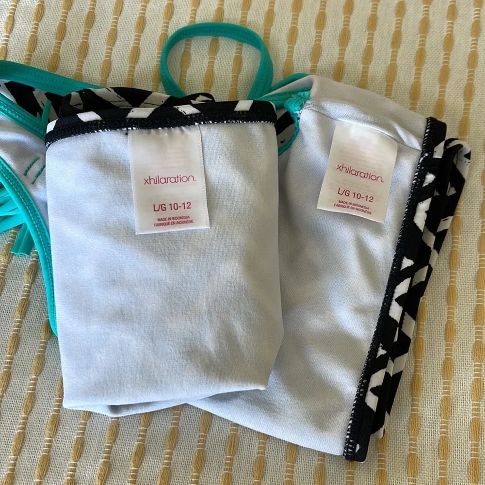 𝅺XHILARATION girls bikini size 10/12